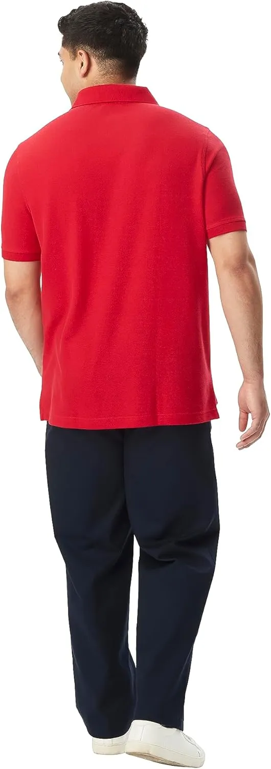 French Toast Men's Short Sleeve Pique Polo T-Shirt