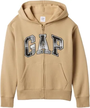 GAP Boys' Logo Hoodie Hooded Full Zip Sweatshirt