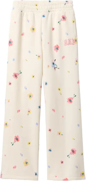GAP Girls' Wide Leg Logo Pant