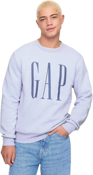 GAP Men's Logo Fleece Crew Sweatshirt