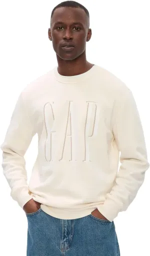 GAP Men's Logo Fleece Crew Sweatshirt