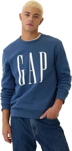 GAP Men's Logo Fleece Crew Sweatshirt