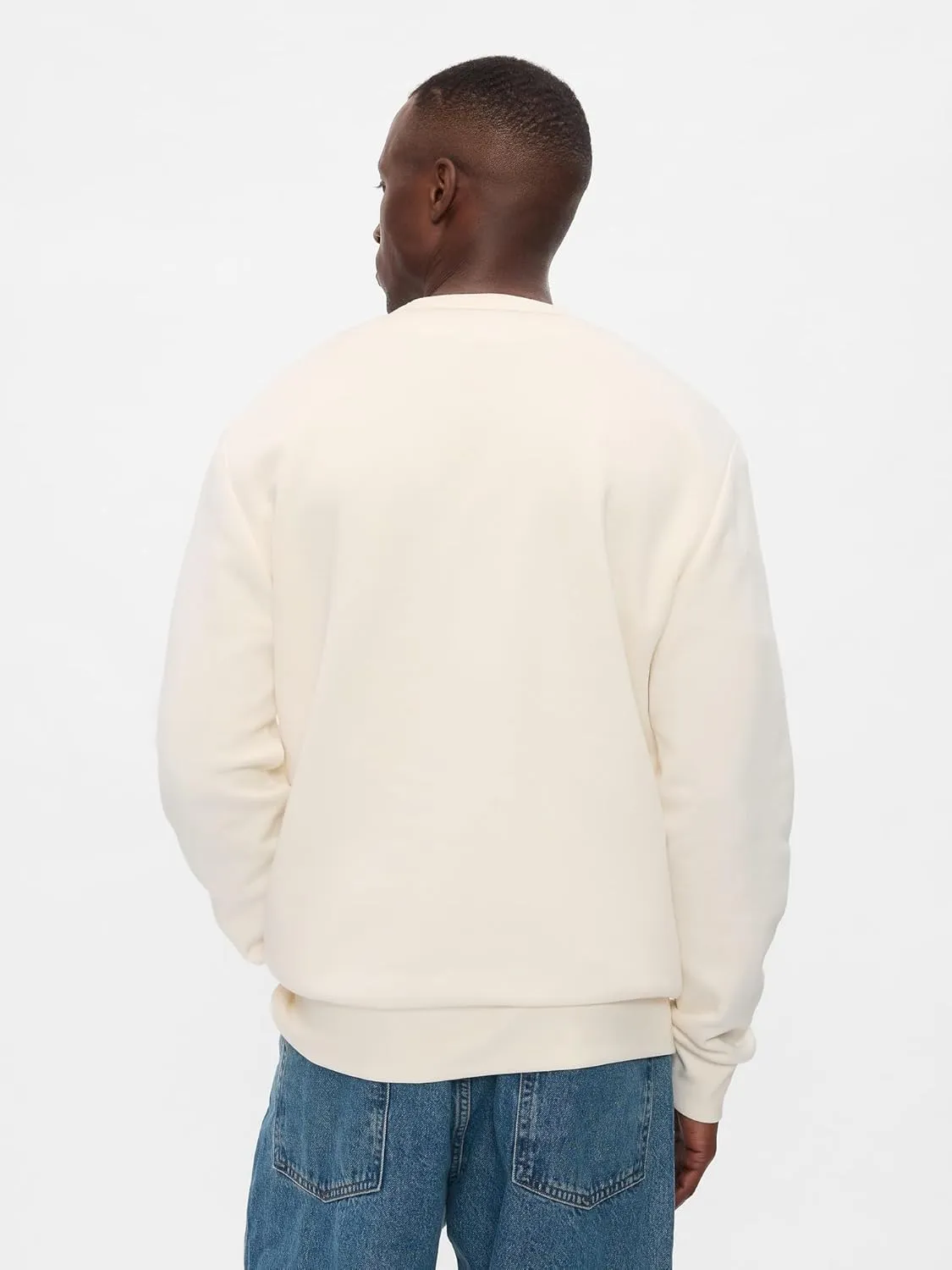 GAP Men's Logo Fleece Crew Sweatshirt