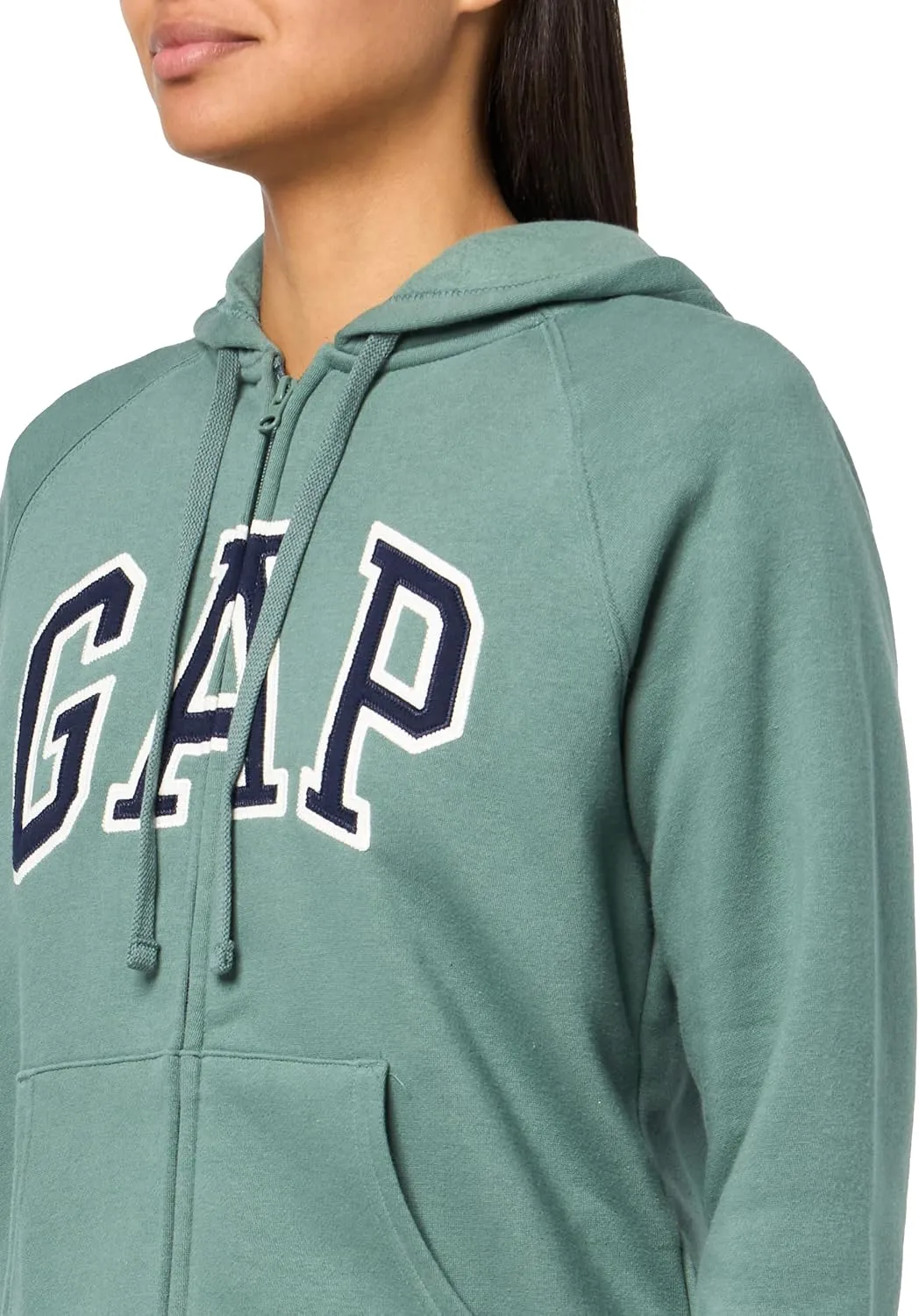 GAP Women's Logo Hoodie Hooded Full Zip Sweatshirt