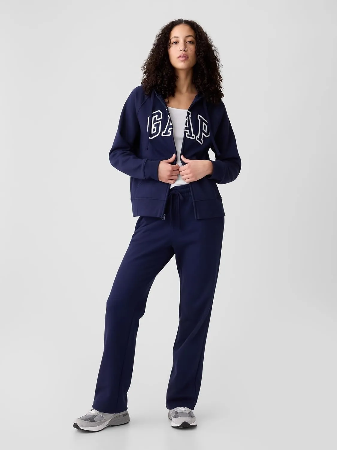 GAP Women's Logo Hoodie Hooded Full Zip Sweatshirt