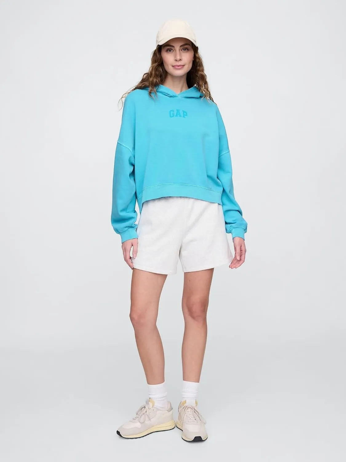 GAP Women's Logo Hoodie Hooded Pull-on Sweatshirt