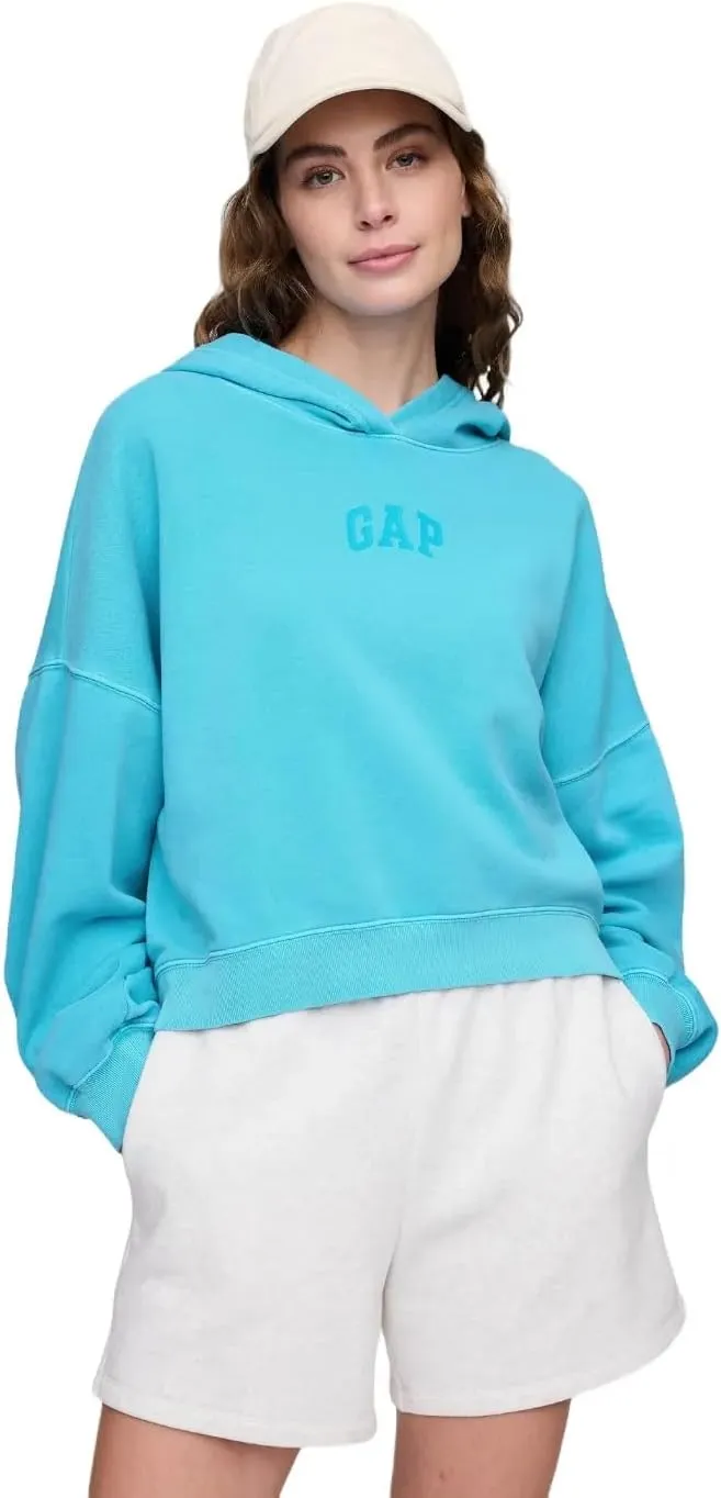 GAP Women's Logo Hoodie Hooded Pull-on Sweatshirt