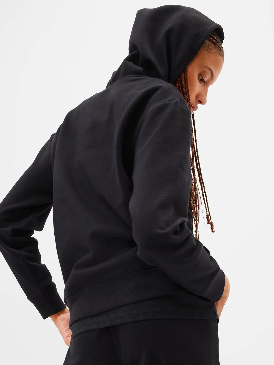 GAP Women's Logo Hoodie Hooded Pull-on Sweatshirt