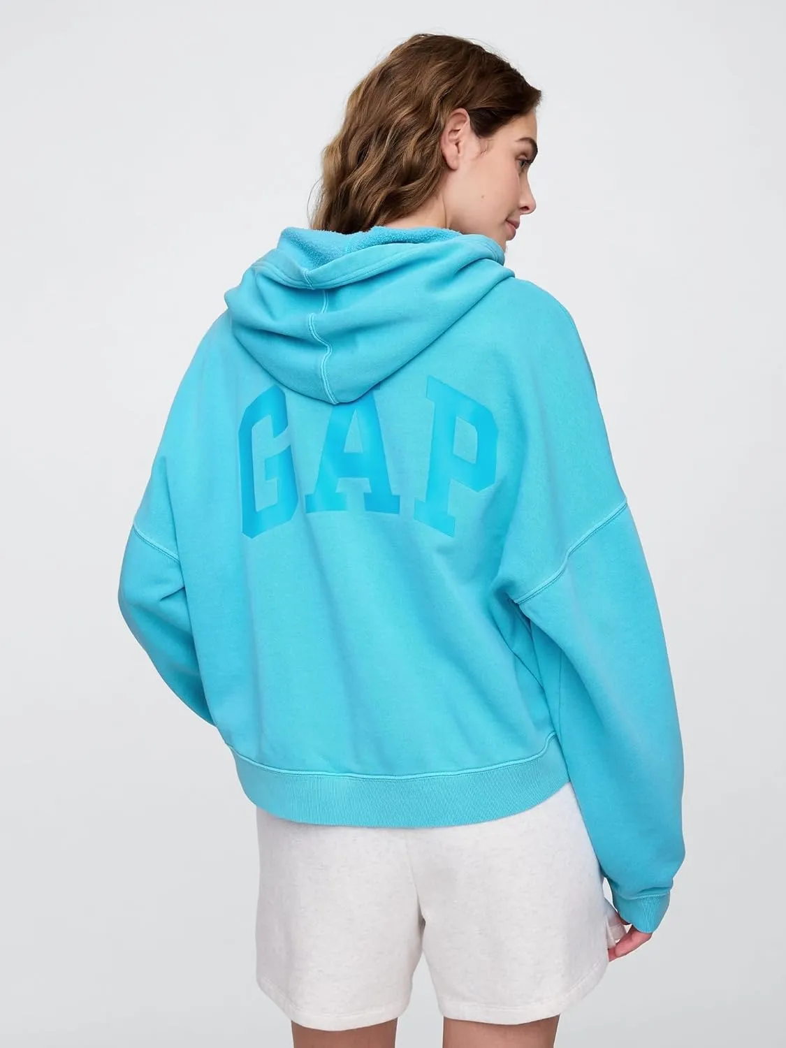 GAP Women's Logo Hoodie Hooded Pull-on Sweatshirt