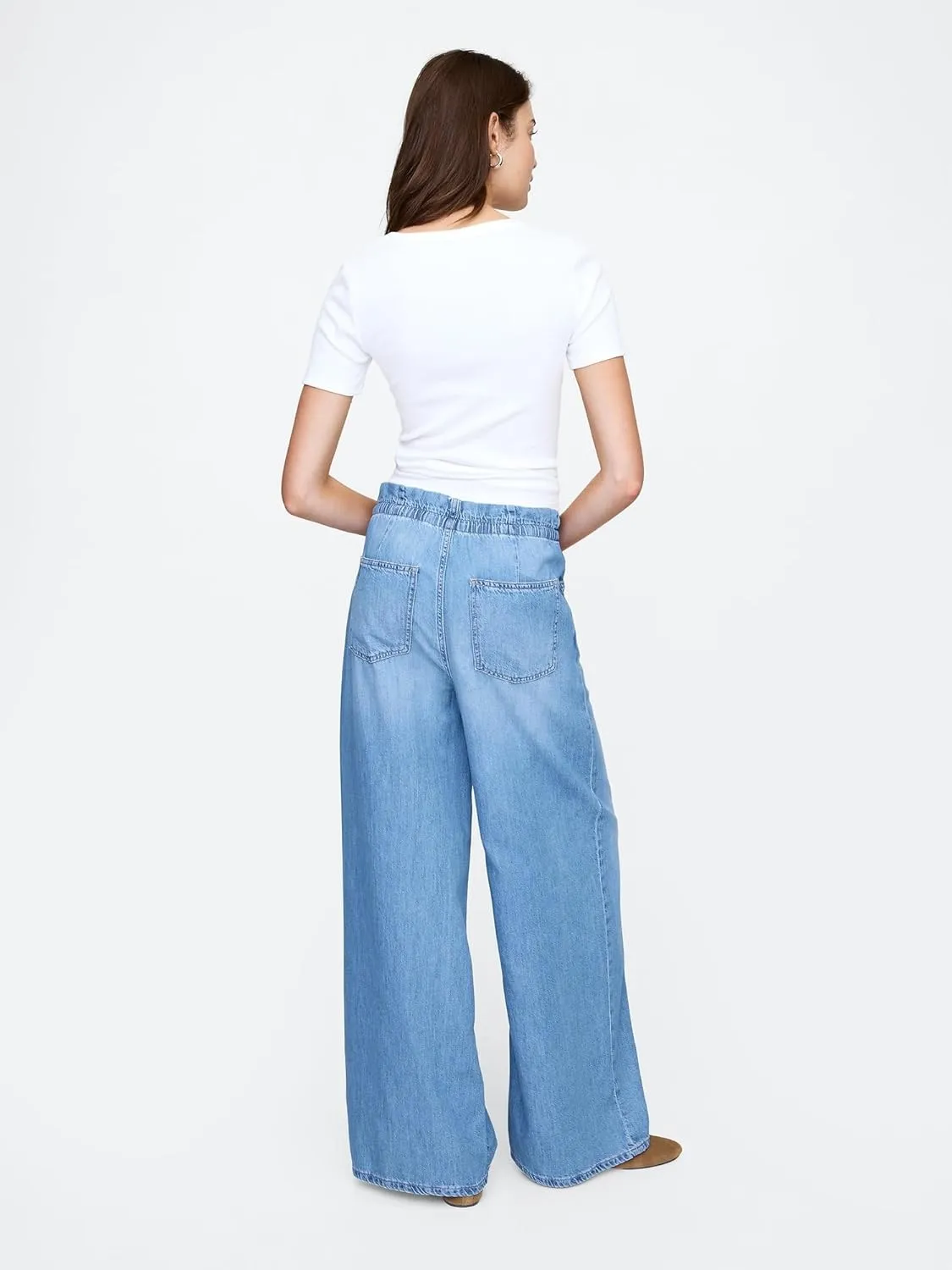 GAP Women's Pull-on Baggy Denim Jean