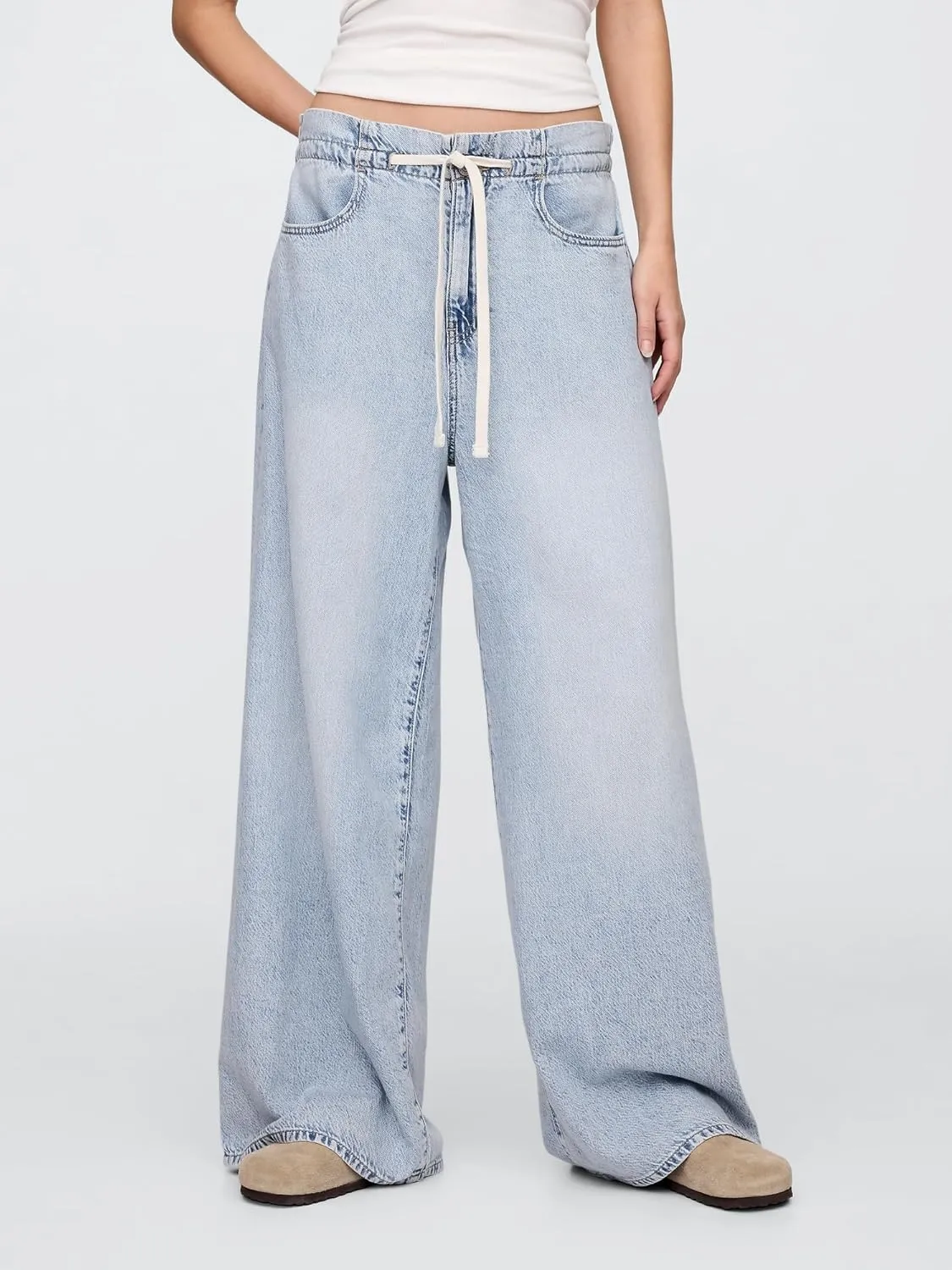 GAP Women's Pull-on Baggy Denim Jean