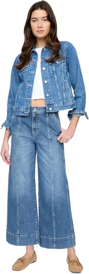 GAP Women's Wide Leg Cropped Jeans