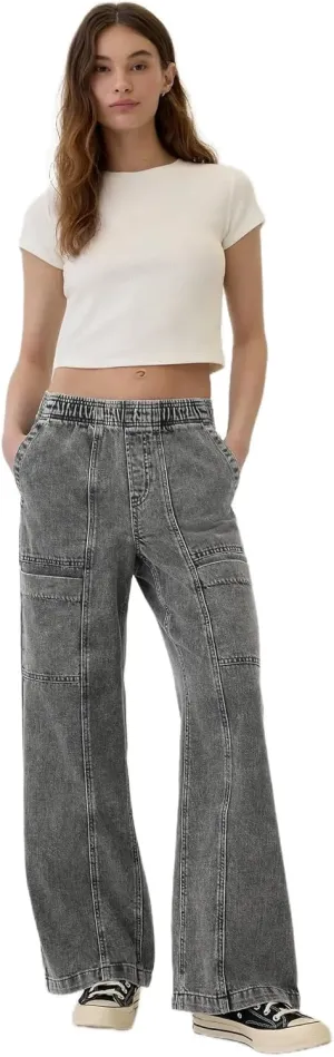 GAP Women's Wide Leg Pull on Utility Pant