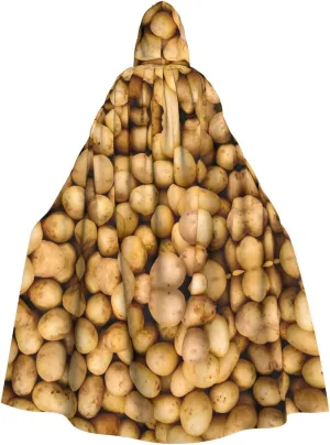 Garden Potatoes Adult Hooded Cloak - Costume Cosplay, Wizard Themed Cloak - Perfect for Halloween, Easter & Carnival Parties