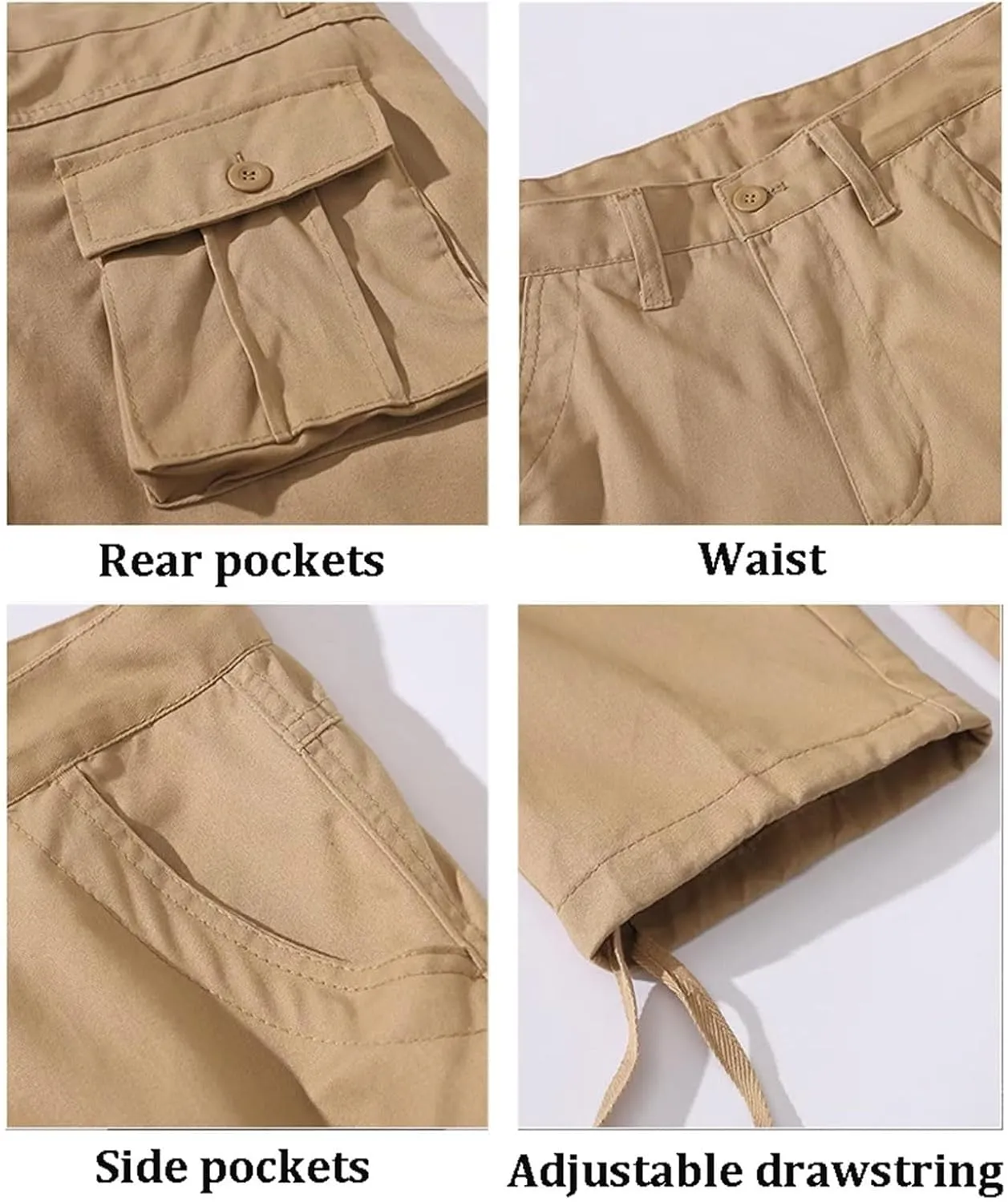 GIERIDUC Men's Hiking Cargo Pants Lightweight Outdoor Travel Pants for Men with Multi-Pockets Fishing Camping Work Cargo Pant