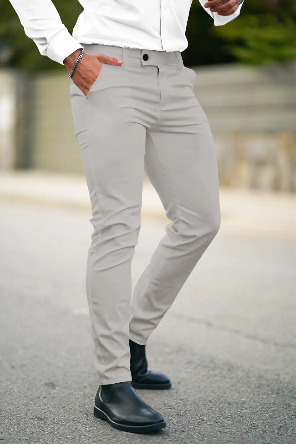 GINGTTO Mens Dress Pants Slim Fit Stretch Formal Pants for Men