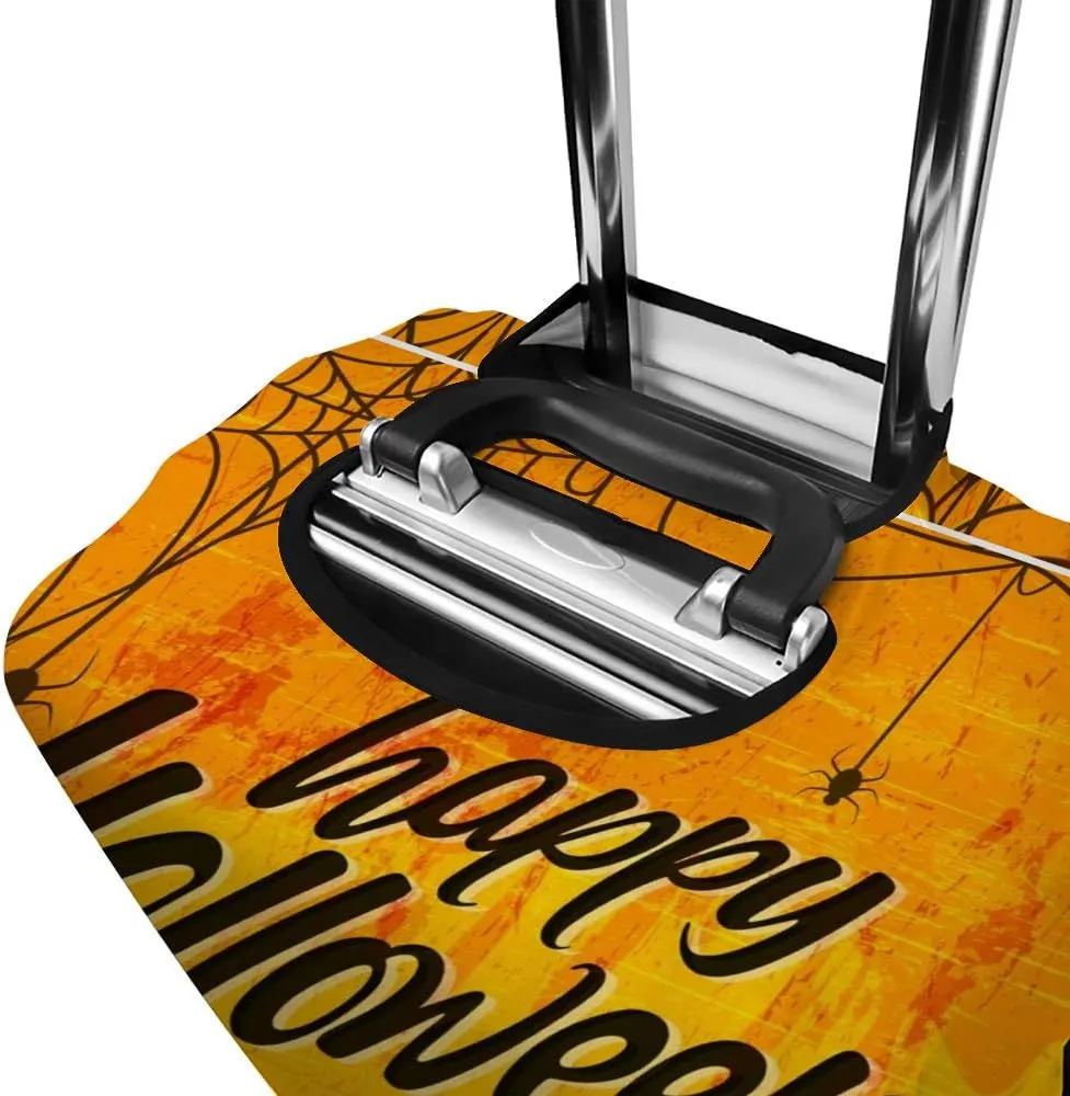 Guitong Suitcase Covers Travel Luggage Protector Trolley Luggage Case Washable Safety Creative Happy Halloween Travel Business Kids Men Women Fits 18-32 inch Luggage