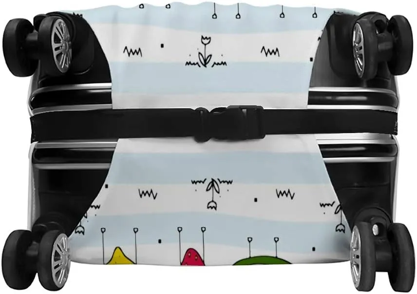 Guitong Suitcase Covers Travel Luggage Protector Trolley Luggage Case Washable Safety Hello Summer Fruits Travel Business Kids Men Women Fits 18-32 inch Luggage