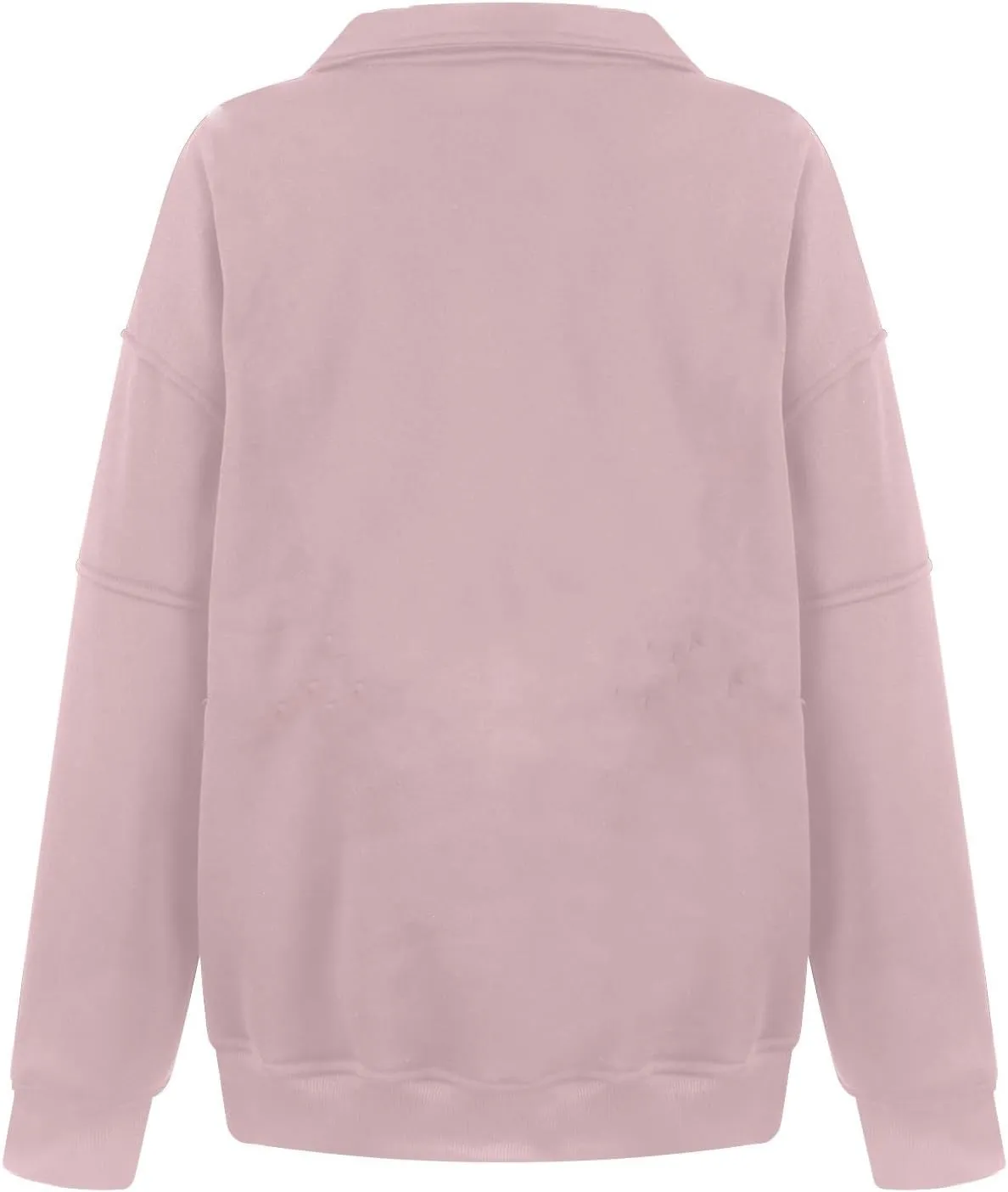 Half Zip Pullover Women Casual Oversized Sweatshirt with Pocket Loose Fit Long Sleeve Workout Tops Fall Outfits 2024