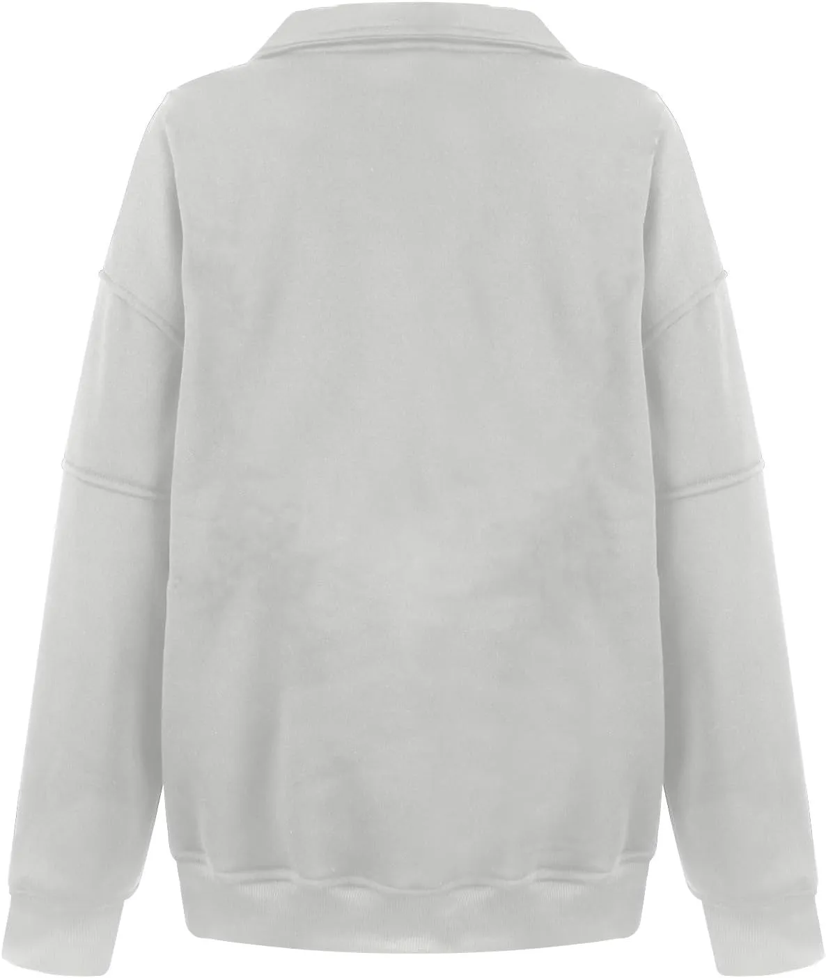 Half Zip Pullover Women Casual Oversized Sweatshirt with Pocket Loose Fit Long Sleeve Workout Tops Fall Outfits 2024