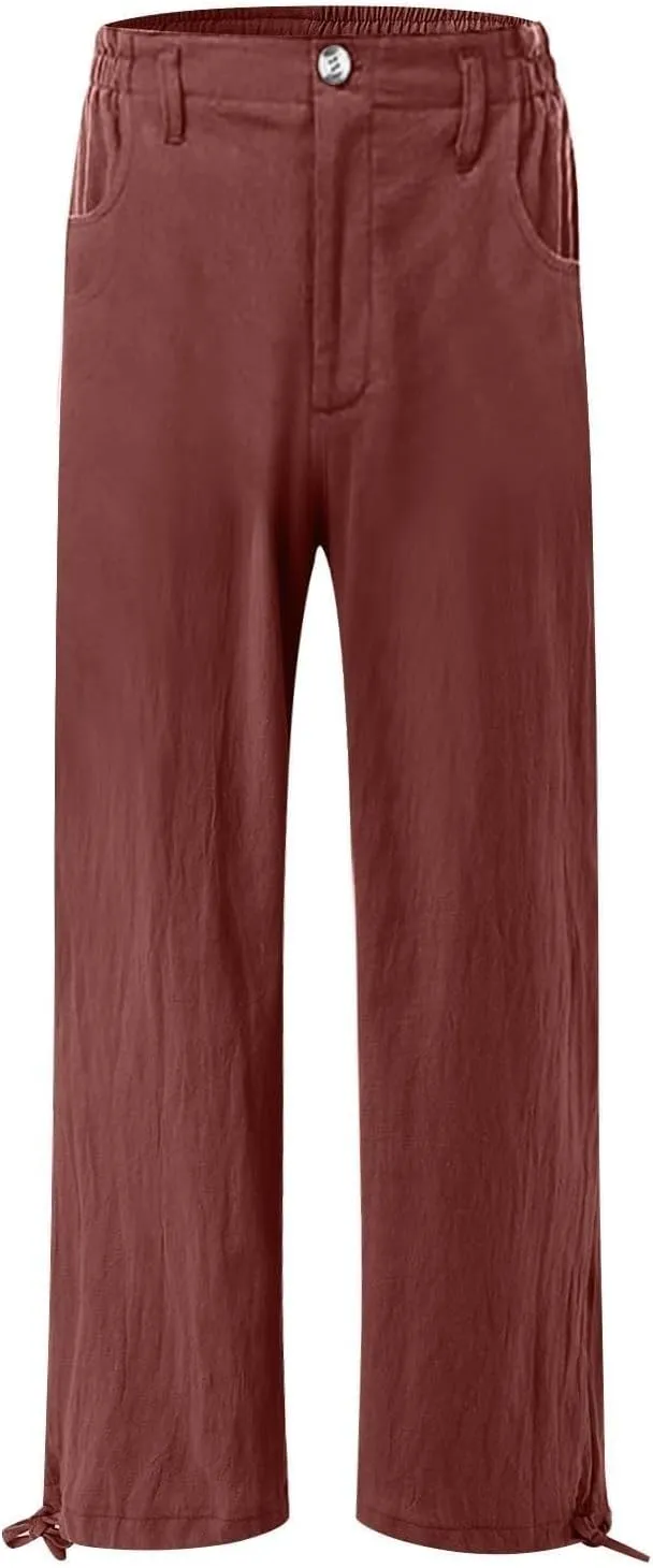High Waisted Wide Leg Pants for Women 2024 Trendy Boho Flowy Palazzo Pant Summer Casual Lounge Trousers with Pockets