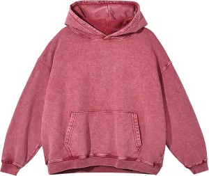 Hixiaohe Womens Oversized Hoodie Long Sleeve Sweatshirt Vintage Heavyweight Hoodies for Women Acid Wash Fall Pullover Top