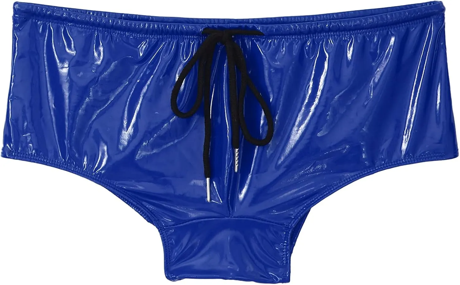Hularka Men's Underwear Drawstring Boxershorts Short Pants Underpants Leather Boxer Briefs Swimwear
