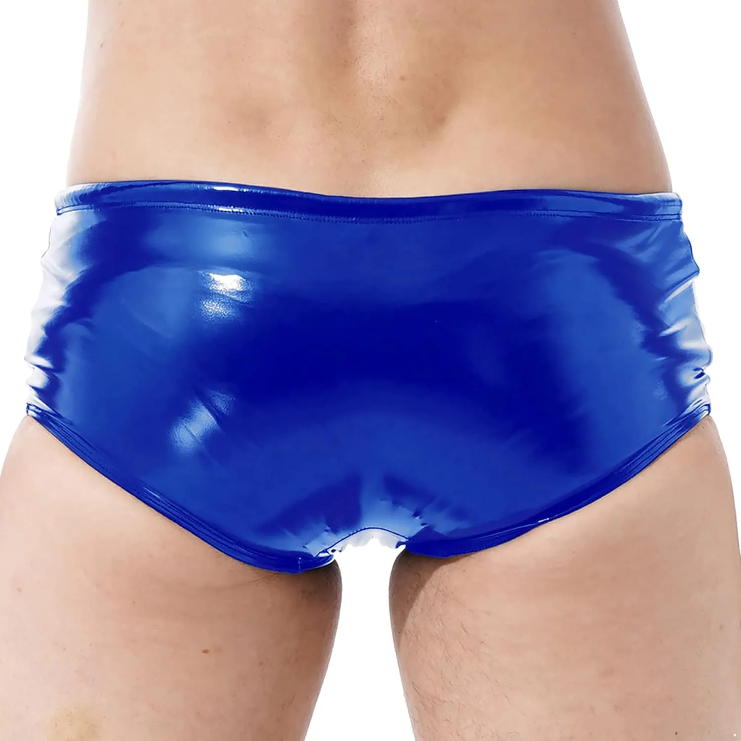 Hularka Men's Underwear Drawstring Boxershorts Short Pants Underpants Leather Boxer Briefs Swimwear