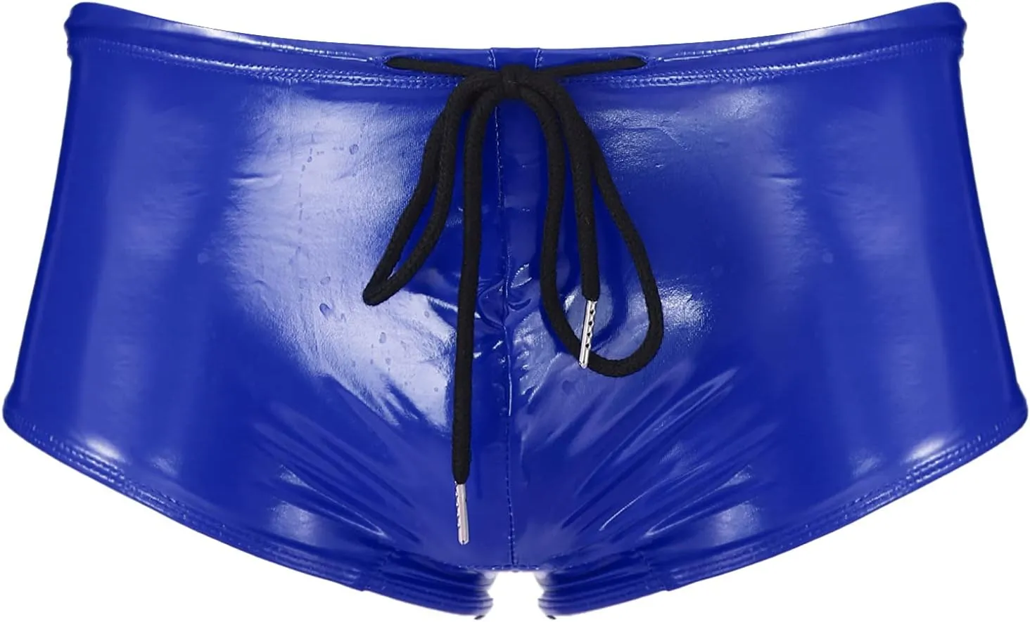 Hularka Men's Underwear Drawstring Boxershorts Short Pants Underpants Leather Boxer Briefs Swimwear