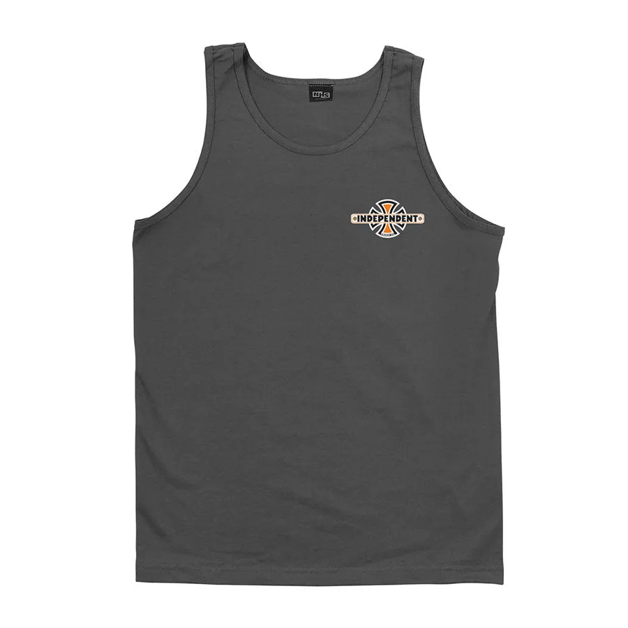 Independent Vintage Bar Cross Tank Charcoal Heather