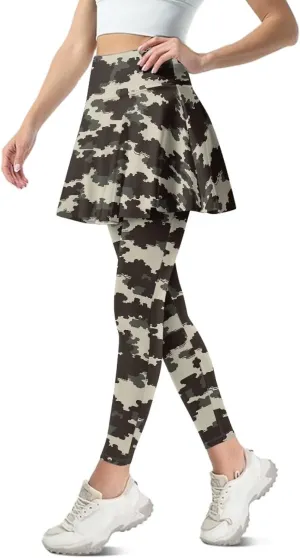 Irisjudy Women's Sports Yoga Skirts Leggings Funny Funny Golf Print Tennis Pants Skirted Paint Splash for Running Plus Size