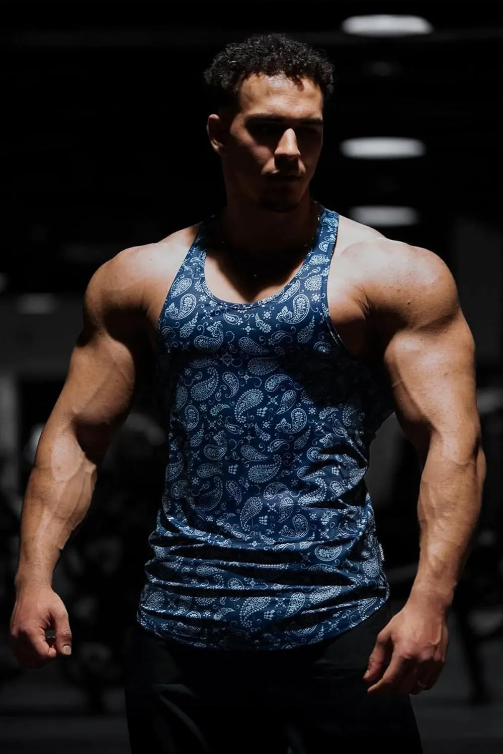 Jed North Bodybuilding Tank Top Gym Stringer Y-Back Muscle Racerback