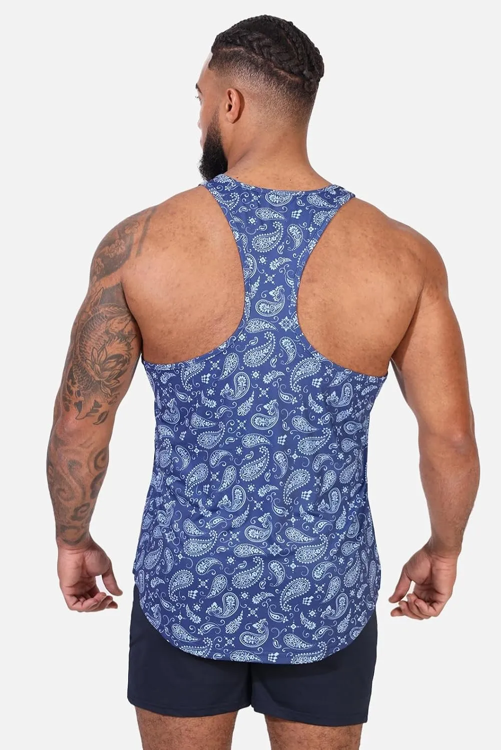 Jed North Bodybuilding Tank Top Gym Stringer Y-Back Muscle Racerback