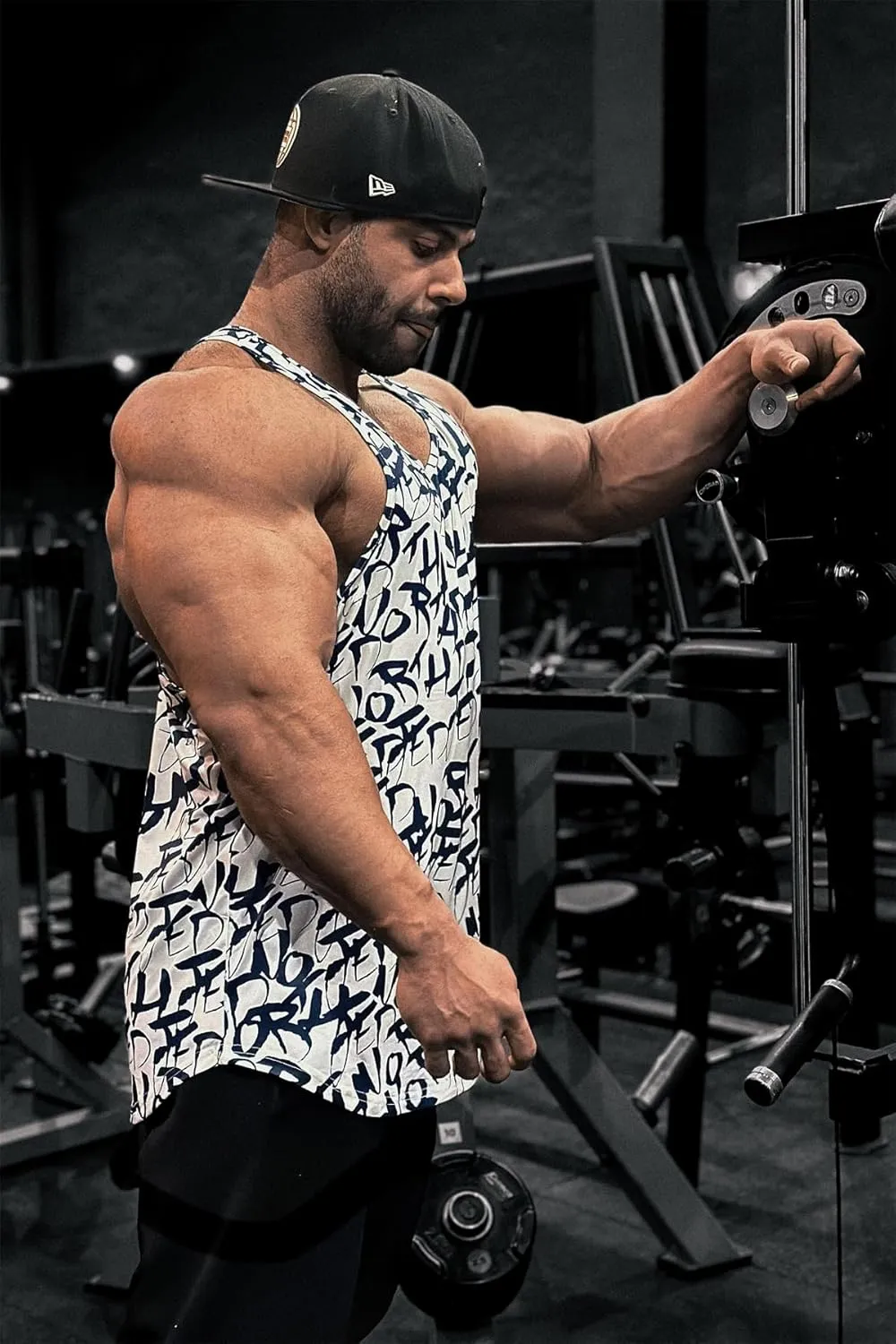 Jed North Bodybuilding Tank Top Gym Stringer Y-Back Muscle Racerback