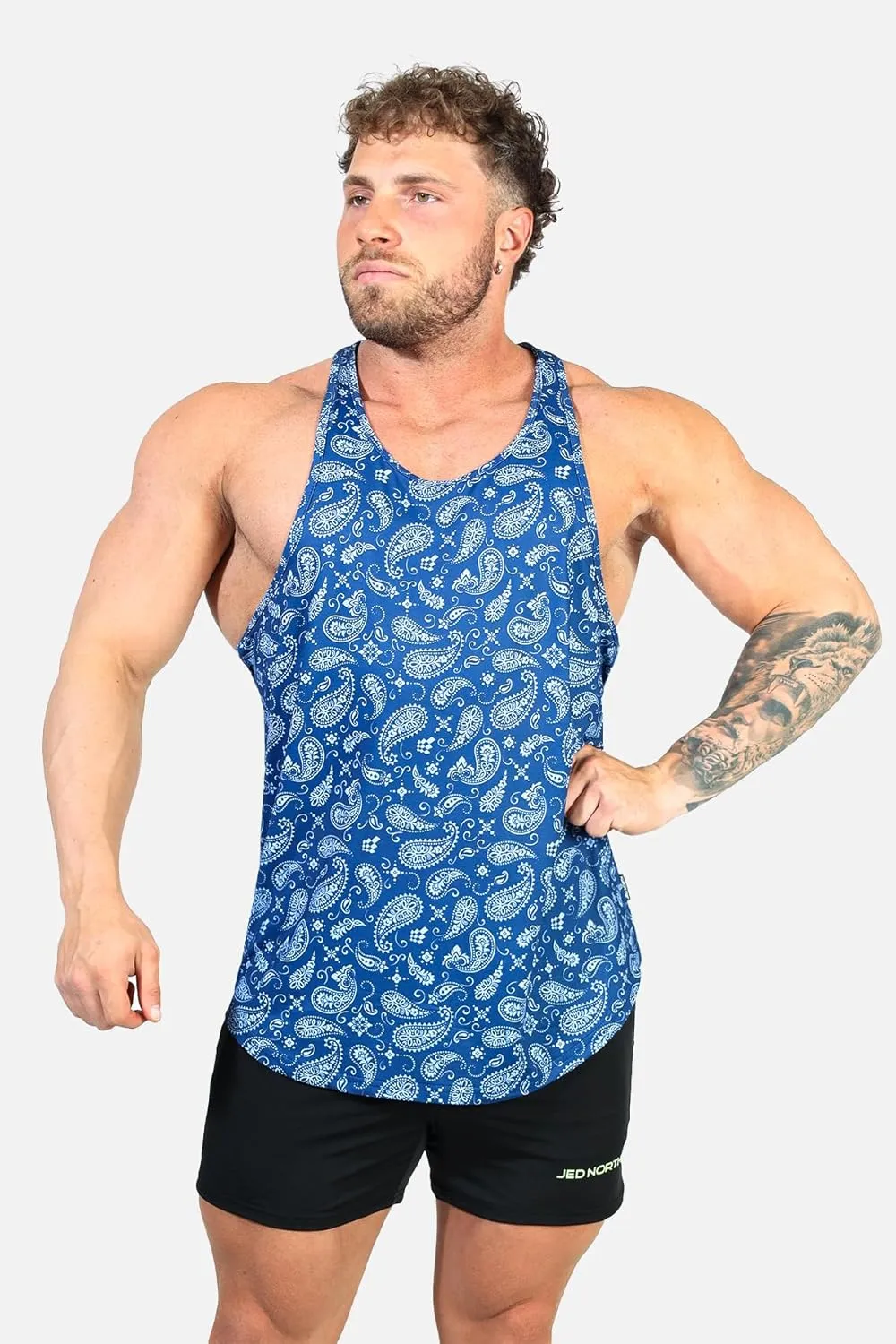 Jed North Bodybuilding Tank Top Gym Stringer Y-Back Muscle Racerback