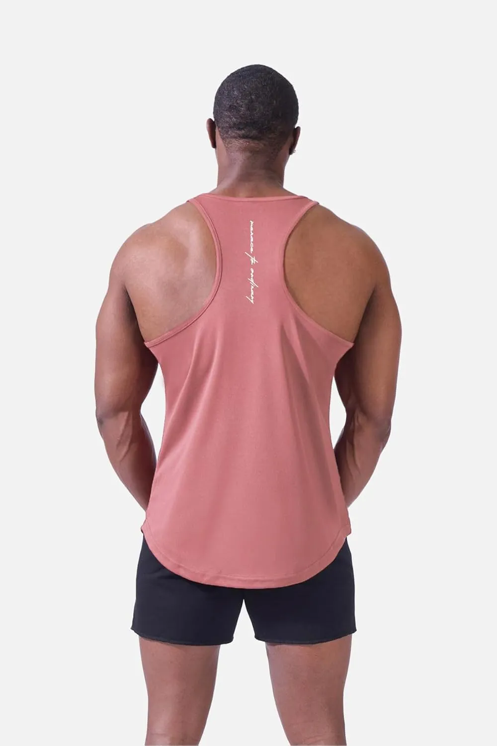 Jed North Men's Quick Dry Microfiber Bodybuilding Stringer Tank Top Y-Back Racerback