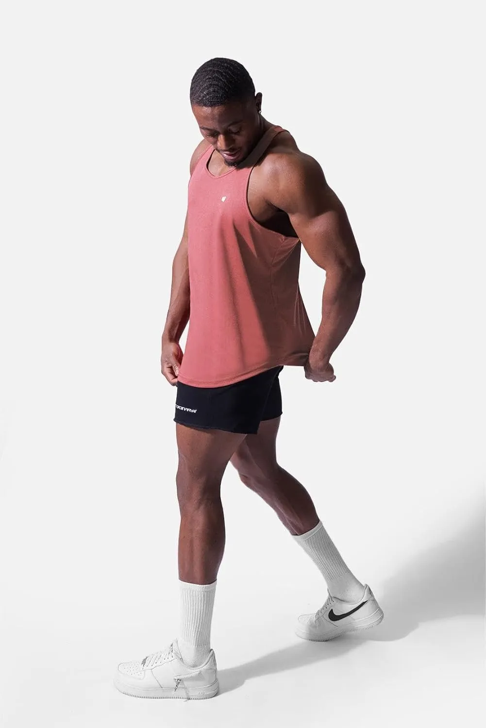 Jed North Men's Quick Dry Microfiber Bodybuilding Stringer Tank Top Y-Back Racerback