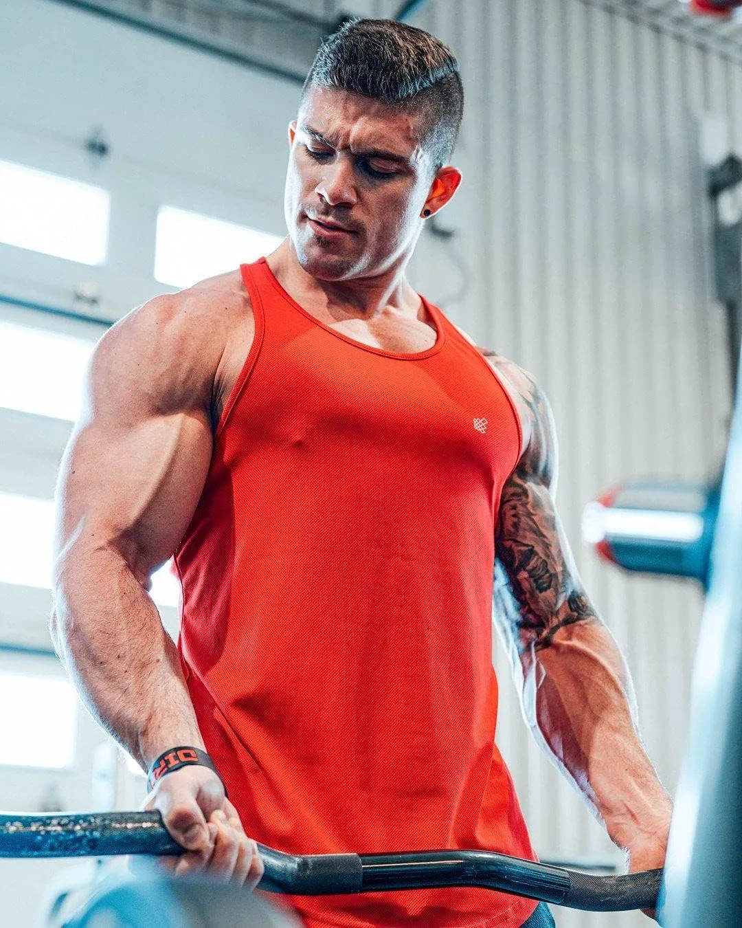Jed North Men's Quick Dry Microfiber Bodybuilding Stringer Tank Top Y-Back Racerback