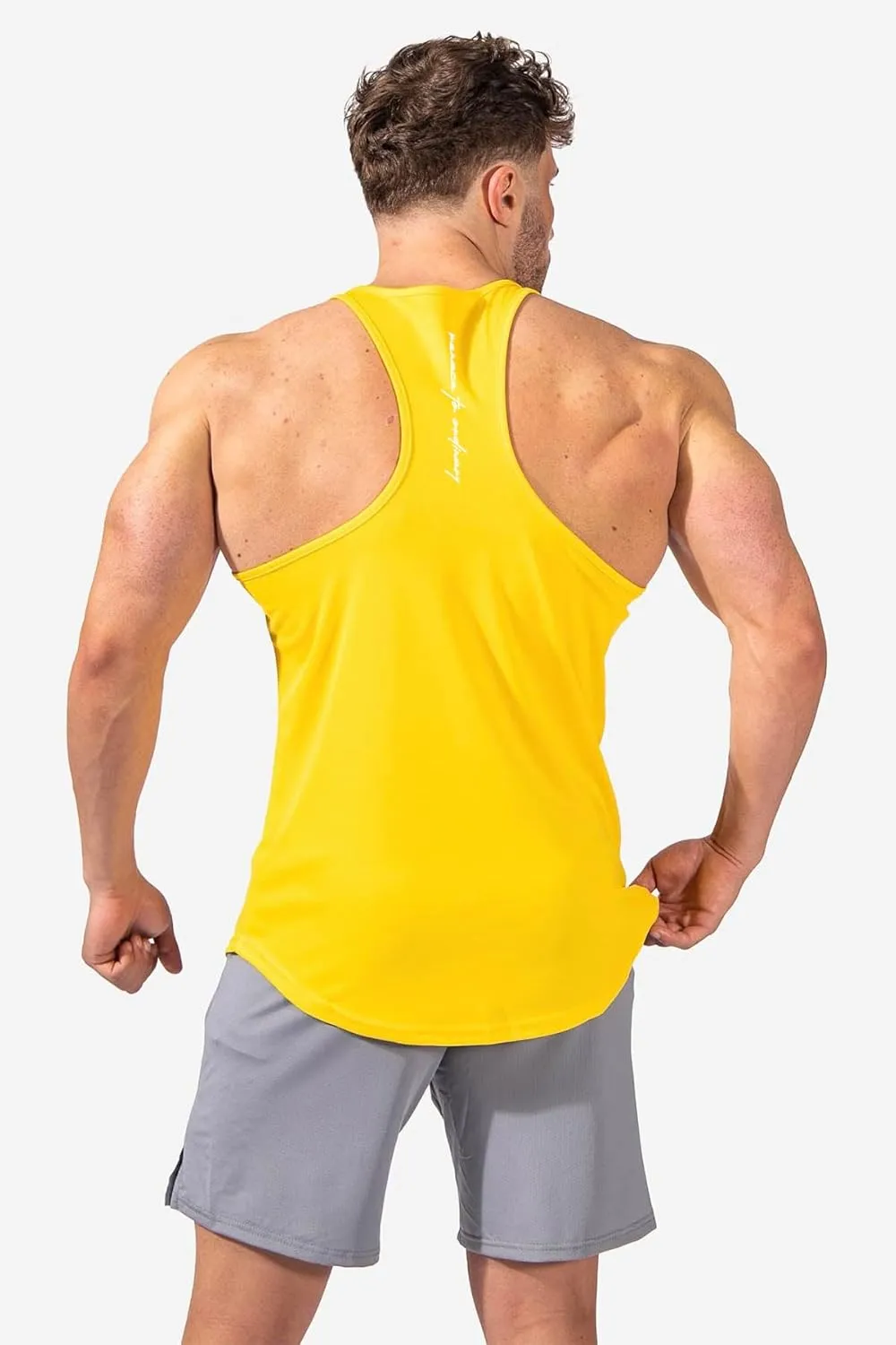 Jed North Men's Quick Dry Microfiber Bodybuilding Stringer Tank Top Y-Back Racerback
