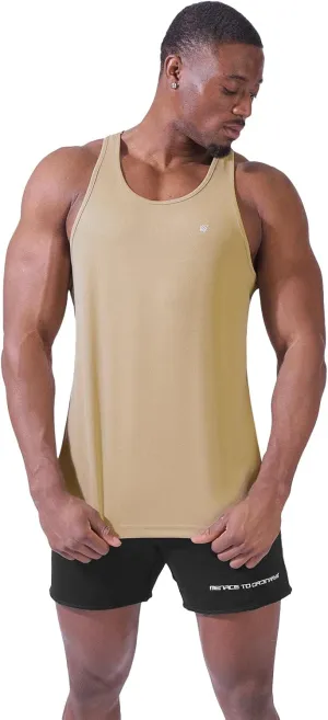 Jed North Men's Quick Dry Microfiber Bodybuilding Stringer Tank Top Y-Back Racerback