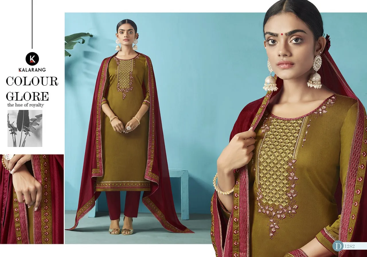 Kalarang Nazrana Jam Silk Dress Material