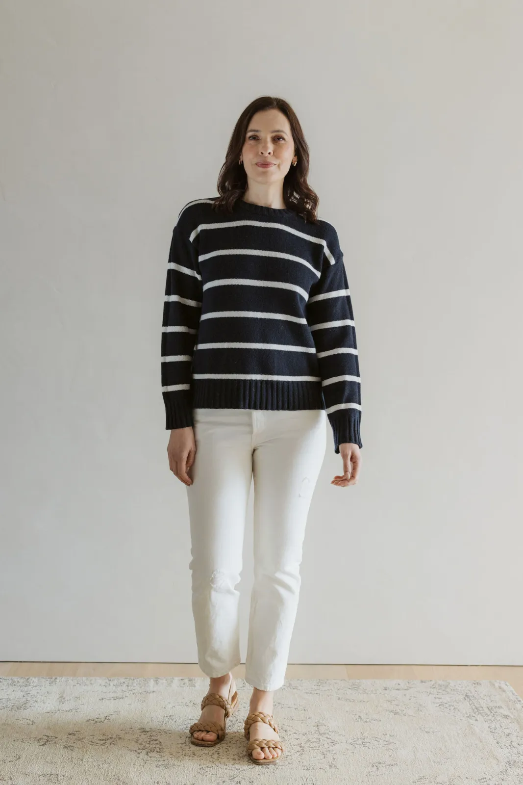 Kelly Stripe Jersey- Navy