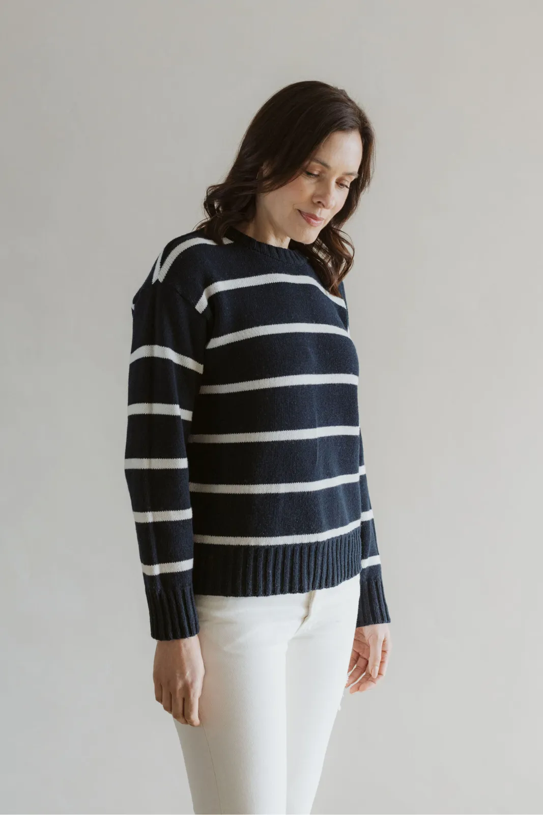 Kelly Stripe Jersey- Navy