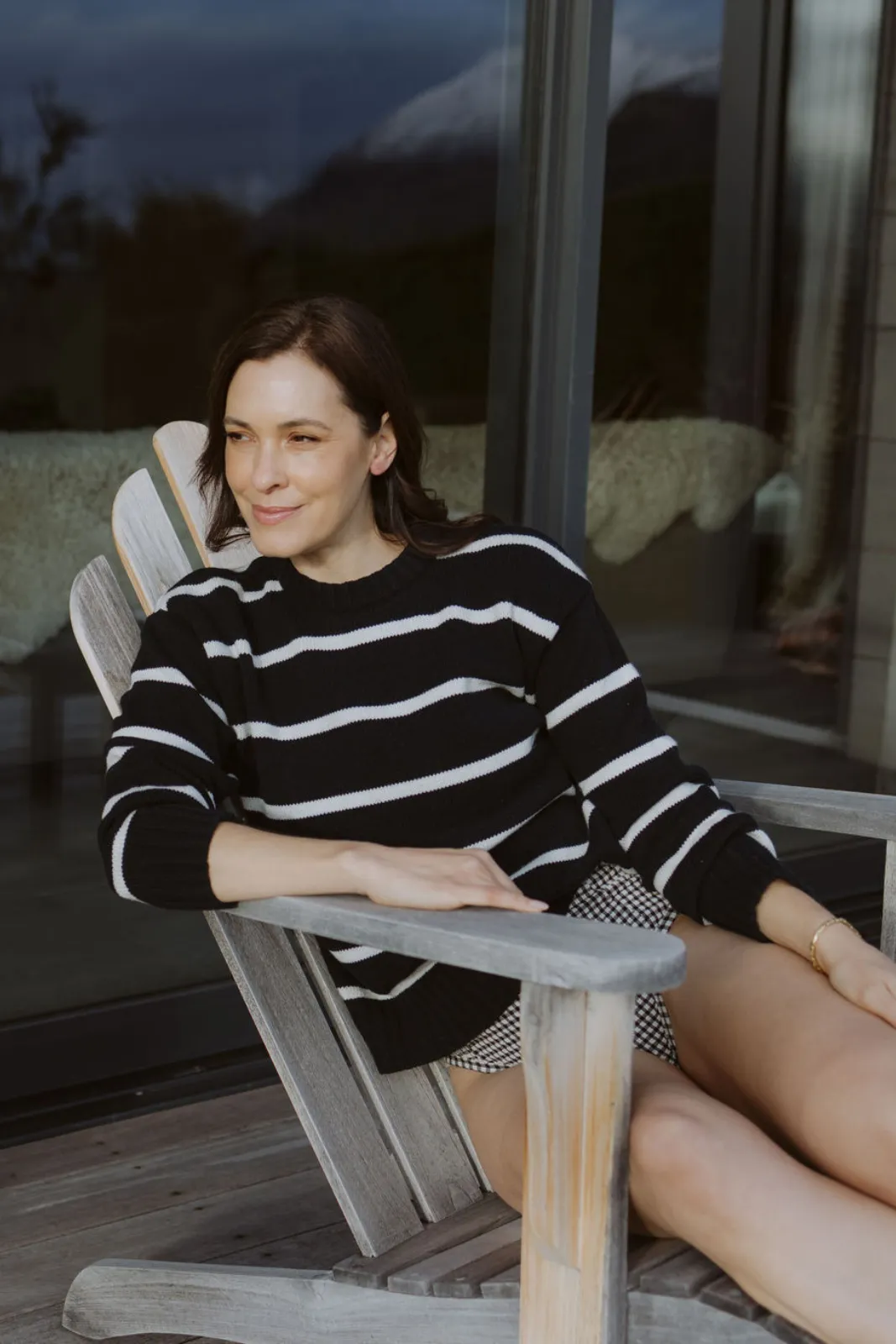Kelly Stripe Jersey- Navy