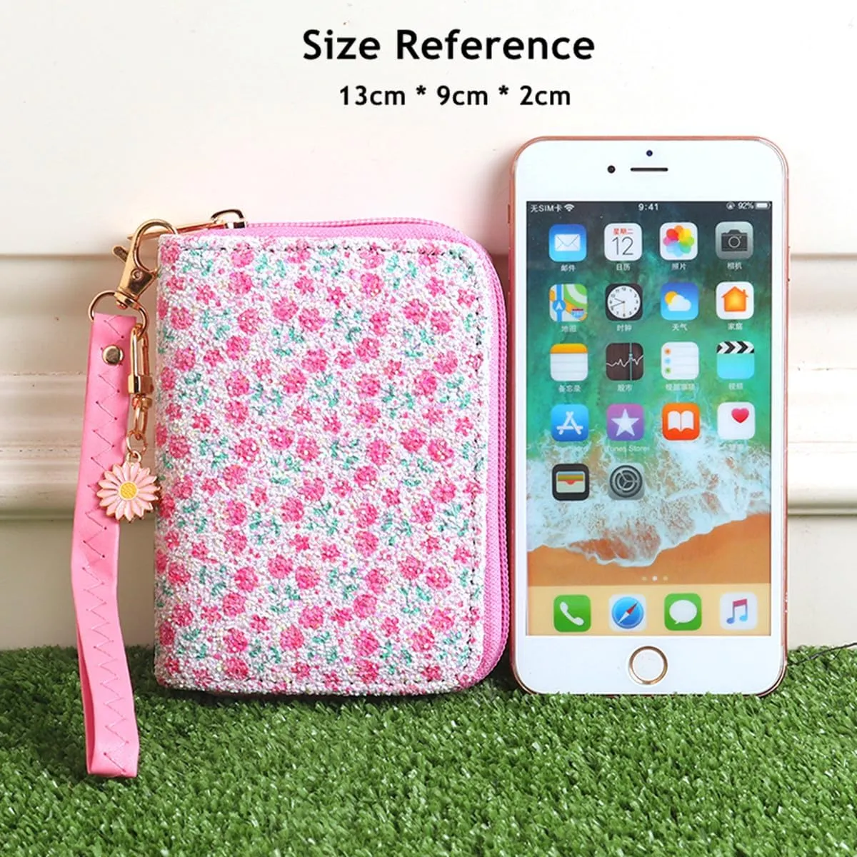 Kids Flower Wallets for Little Girls & Teen Girls with Coin Pocket