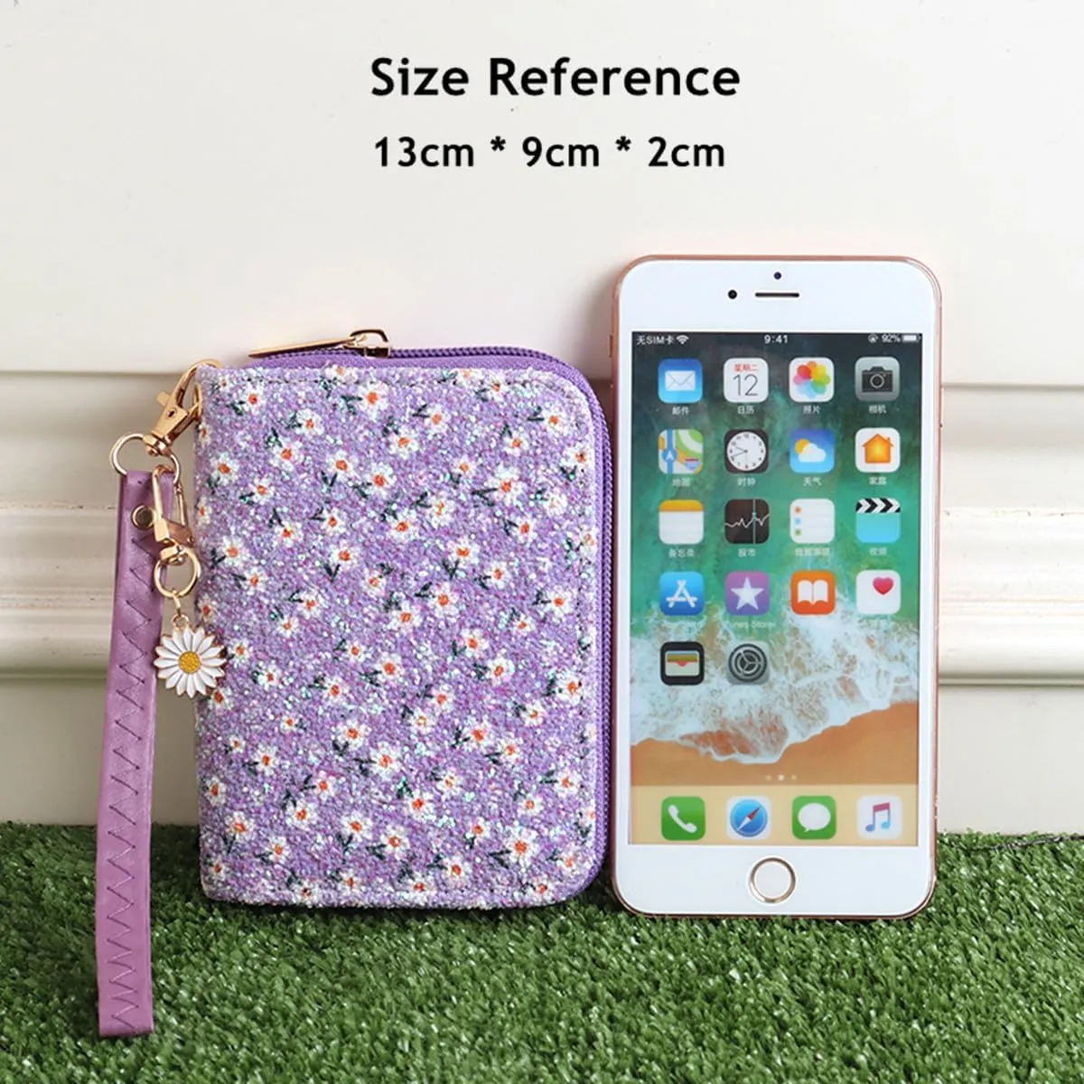 Kids Flower Wallets for Little Girls & Teen Girls with Coin Pocket