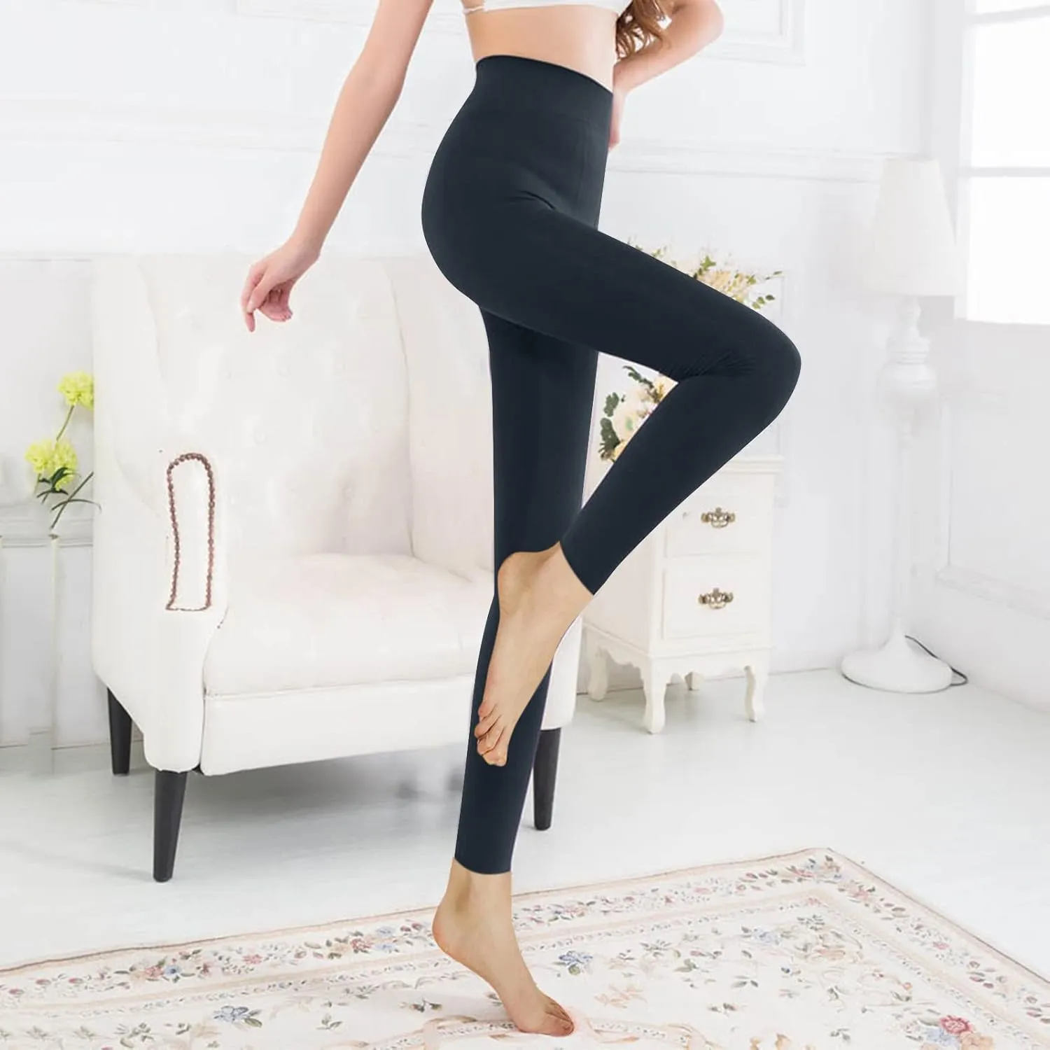 Leggings for Women Travel Thhermal Casual Loose Workout Winter Warm Soft Yoga Pants Fleece Lined