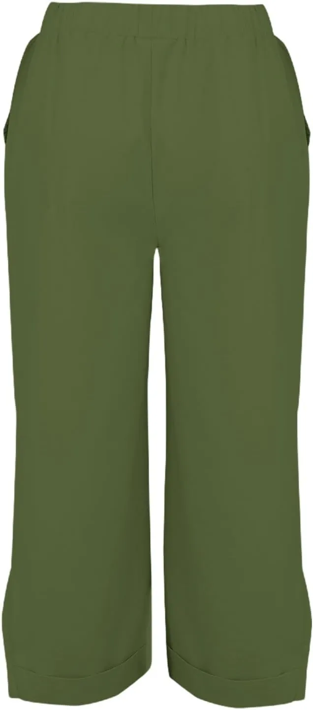 Linen Pants Women Solid Elastic Pants Long Drawstring Linen Women Lounge Sweatpants with Pockets 2025 Spring Fall