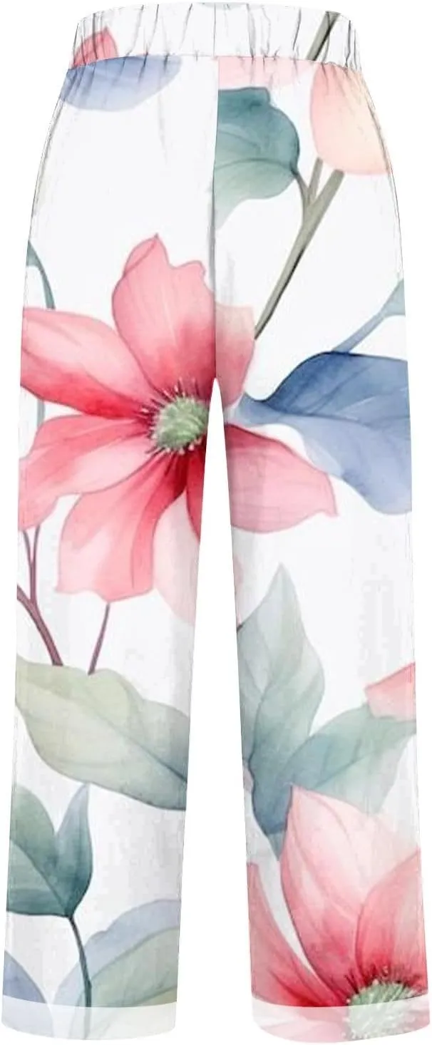 Linen Pants Women Tall Loose Pocket Patchwork Casual Cotton and Linen Pants Cotton Linen Pants Women 2024 Cotton