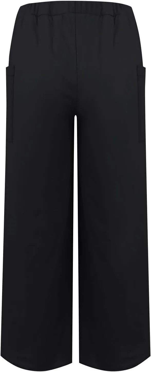 Linen Pants Women Wide Leg Summer Linen Pants Leg Drawstring Elastic High Waist Pant Linen Blend Pants Linen Outfit